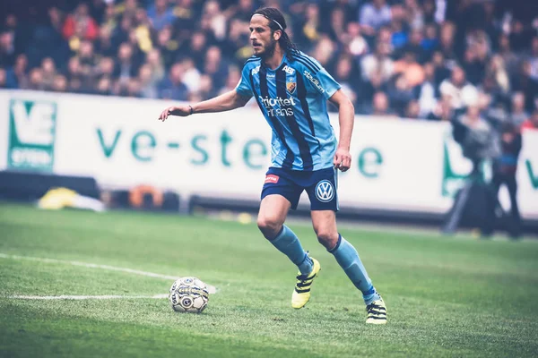 Jonas Olsson (DIF) al derby di calcio tra AIK e DIF ad Al — Foto Stock