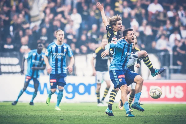 Karim Mrabti (DIF) at the soccer derby between AIK and DIF in Al — Stock Photo, Image