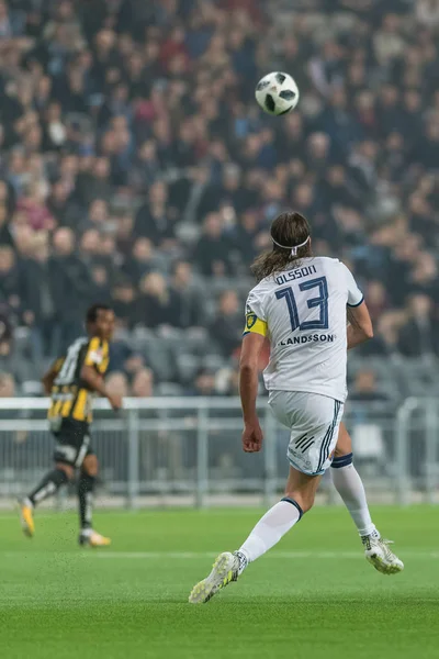 Defensor do Djurgarden Jonas Olsson nas quartas de final da Copa da Suécia — Fotografia de Stock