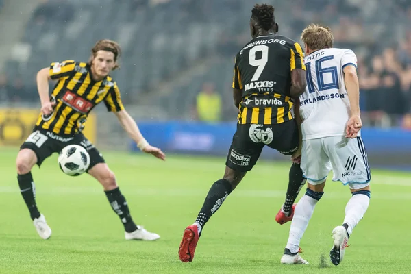 Hacken forward alhassan kamara in Aktion beim schwedischen cup quar — Stockfoto