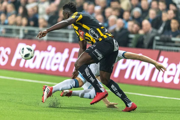 Hacken forward alhassan kamara in Aktion beim schwedischen cup quar — Stockfoto