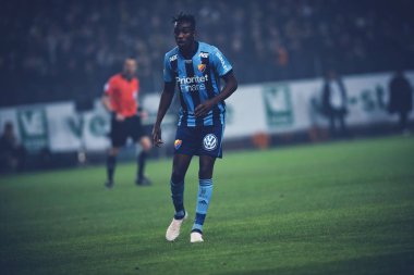 Solna, İsveç, Mart, 18, 2018: Djurgarden forvet Tino Kadewere Svenska cupen yarı final.