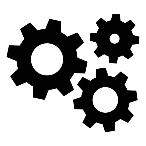 Configuración del icono de engranajes, para sitios web de aplicaciones móviles, etc. Ilustración vectorial — Vector de stock