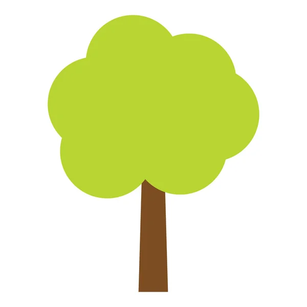 Fa ikonja. Erdővektor szimbóluma. Flat web jel fehér háttéren — Stock Vector