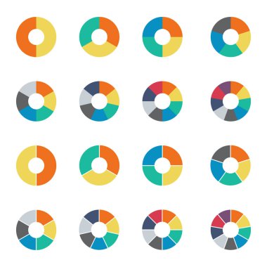 Infographic pasta çizelgesi. Bisiklet koleksiyonu - 2,3,4,5,6,7 ve 8. Beyaz arkaplanda izole edilmiş vektör