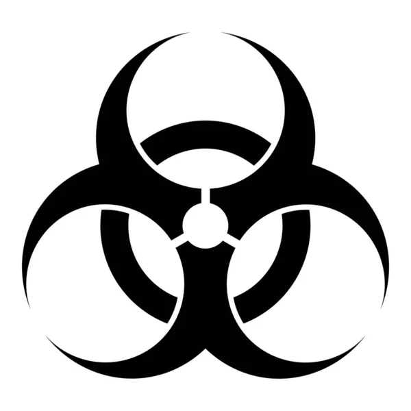 Biyolojik tehlike modern web sitesi simgesi beyaz arkaplanda izole edildi. Mobil uygulama ve ui için tasarım