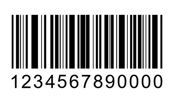 Streckkodsvektorikon. Streckkod för webben, app ui design. Isolerad illustration — Stock vektor