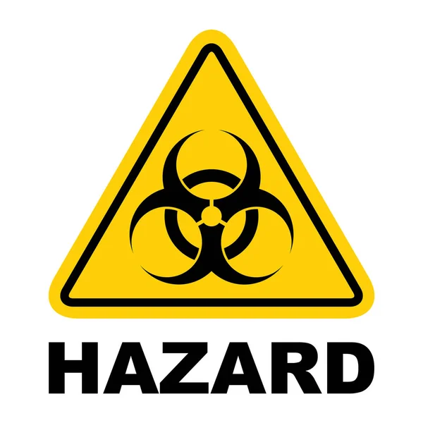 Biohazard modern honlap ikon elszigetelt fehér alapon. Tervezés mobil alkalmazás és ui — Stock Vector