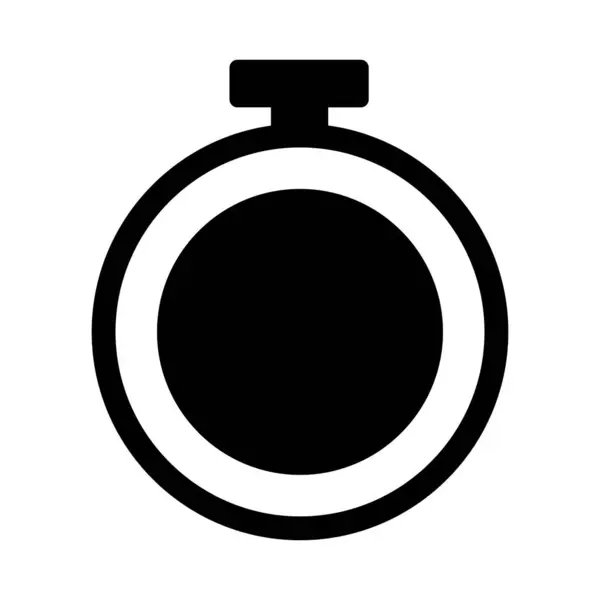 Idő lapos ikon vektor, klasszikus óra design elszigetelt fehér háttér. Vektorillusztráció — Stock Vector