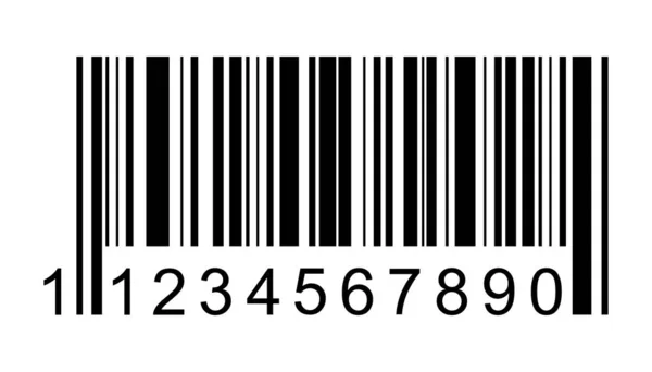 Streckkodsvektorikon. Streckkod för webben, app ui design. Isolerad illustration — Stock vektor