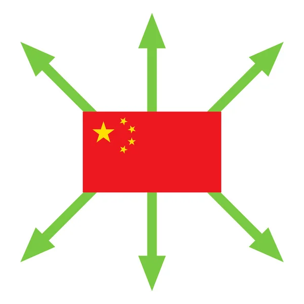 Coronavirus en Chine. 2019-nCov icône nouveau concept de vecteur de coronavirus isolé sur fond blanc — Image vectorielle