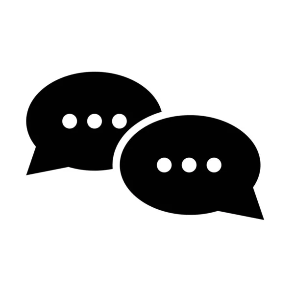 Chat Communication Parler Icône Parole Illustration Vectorielle Isolé Sur Fond — Image vectorielle