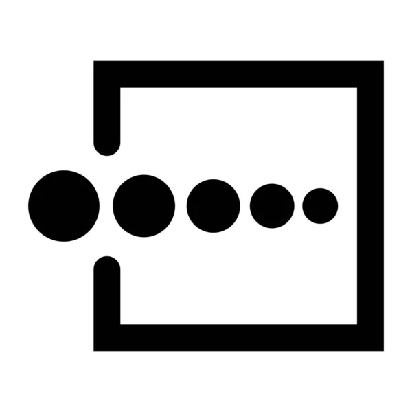 Přihlašovací Ikona Vektorový Plochý Symbol Izolovaný Bílém Pozadí Vstupní Značka — Stockový vektor