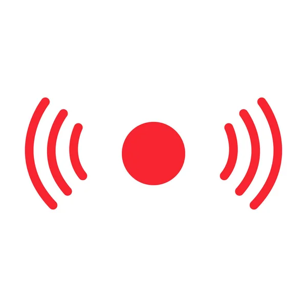 Canlı yayın ikonu. Modern vektör düğmesi tasarımı beyaz arkaplanda izole edildi .