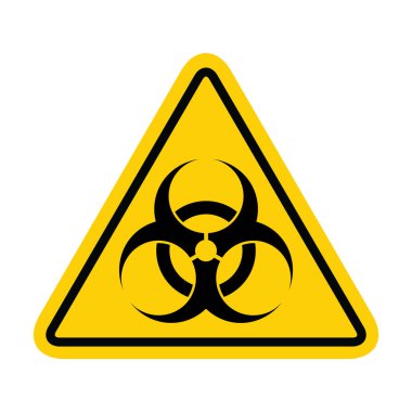 Biyolojik tehlike modern web sitesi simgesi beyaz arkaplanda izole edildi. Mobil uygulama ve ui için tasarım .