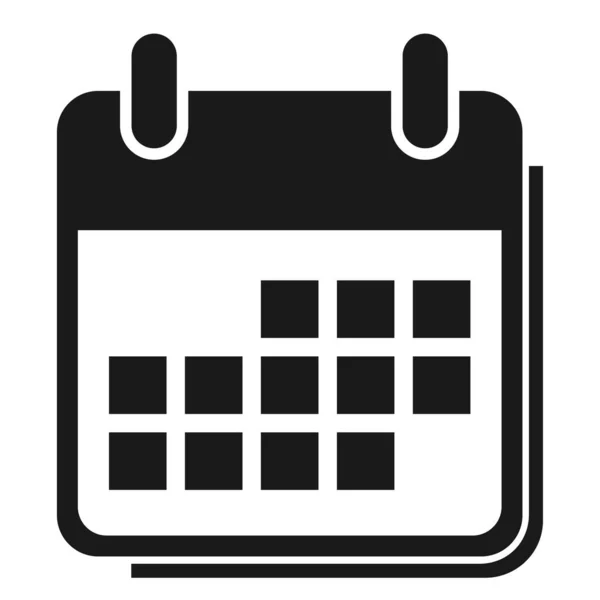 Піктограма Календаря Символ Події Дати Ізольовано Білому Тлі Векторна Веб — стоковий вектор