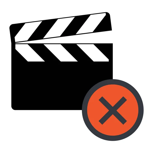 Klappbrett Symbol Auf Weißem Hintergrund Vektor Flachfilm Videoillustration — Stockvektor