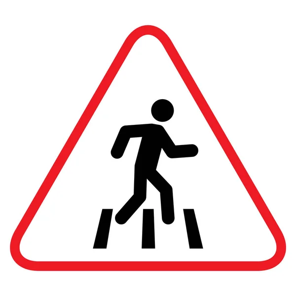 Kein Gehweg Symbol Für Fußgänger Verbotsschild Vektorillustration Kein Fußgängerschild — Stockvektor