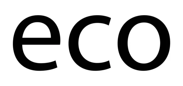 Эко Плоский Векторный Значок Экология Плоский Природный Знак Векторная Иллюстрация — стоковый вектор