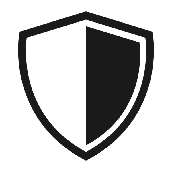 Escudo Proteger Icono Símbolo Seguridad Logotipo Defensa Botón Web Seguridad — Archivo Imágenes Vectoriales