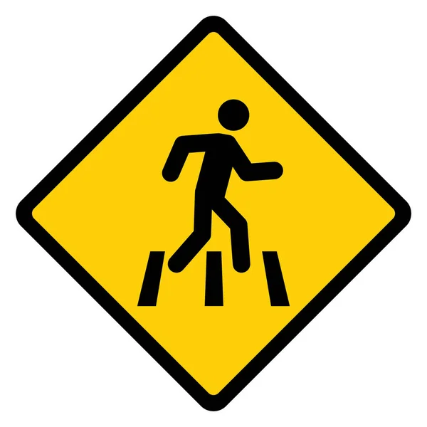 Walk Icon Access Pedestrians Prohibition Sign Vector Illustration Pedestrian Sign — Stock Vector