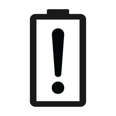 Batarya şarj gösterge simgesi. Vektör illüstrasyonu beyaz arkaplanda izole edildi .