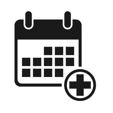 Takvim simgesi, tarih olay simgesi beyaz arkaplanda izole edildi. Vektör ağ düğmesi .