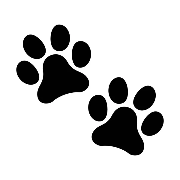 Тварина Дві Лапи Значок Собака Кіт Символ Домашніх Тварин Позначка — стоковий вектор