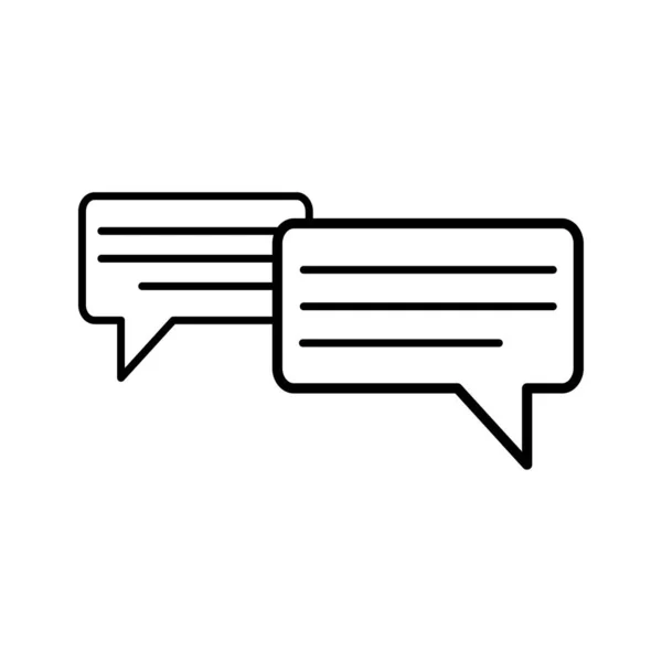 Chat Communication Parler Icône Parole Illustration Vectorielle Isolé Sur Fond — Image vectorielle