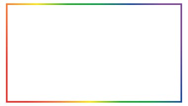 Beyaz arkaplanda izole edilmiş ince renk boş vektör çerçevesi. Pankart ya da manşet için modern tasarım .