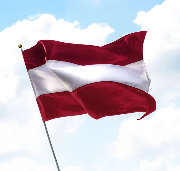 Bandiera della Lettonia — Foto Stock