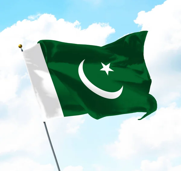 Флаг Пакистана — стоковое фото