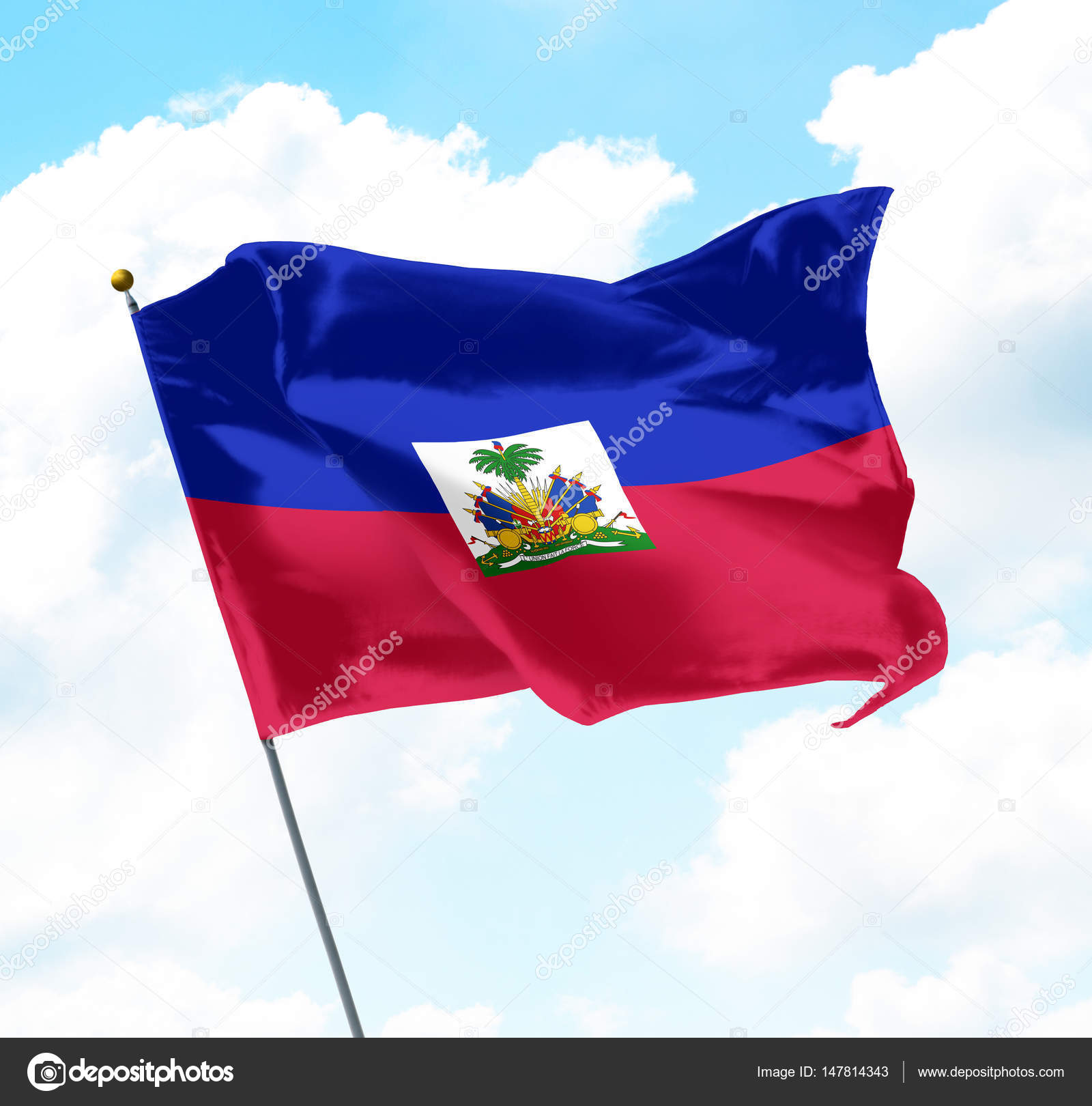 아이 티의 국기 — 스톡 사진 © MidoSemsem #147814343