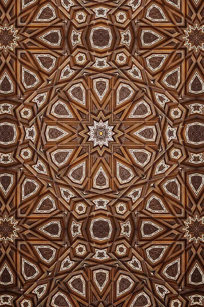장식 이슬람 나무 미술 — 스톡 사진