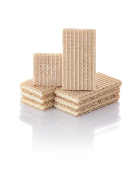 Pilha de biscoitos Wafer — Fotografia de Stock