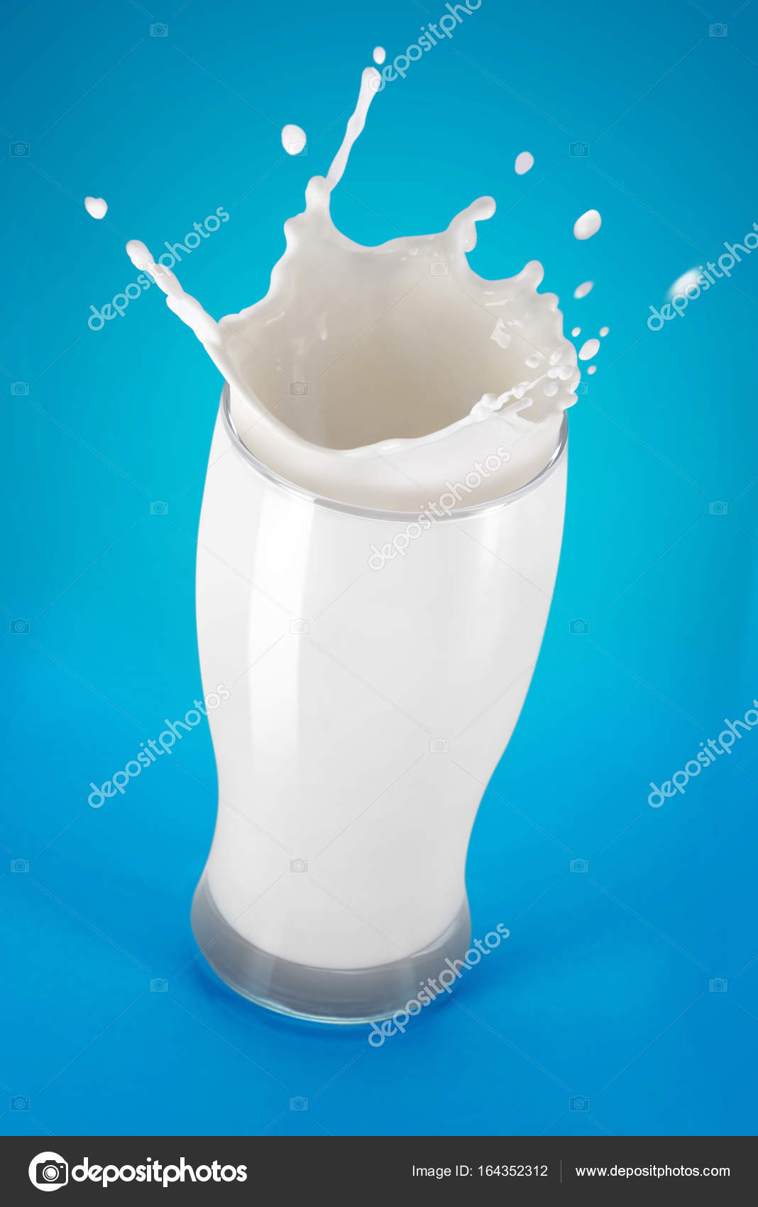 Milk Splash in Glass — Stock Photo © MidoSemsem #164352312, image size:1068x1700