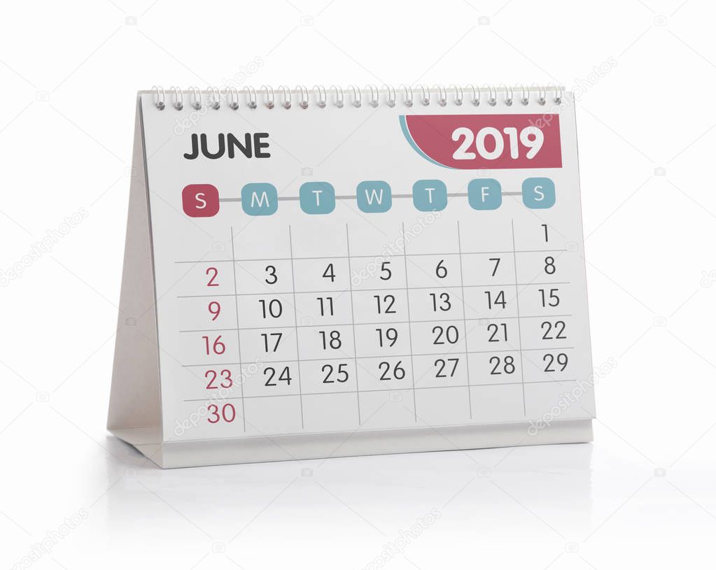 Office Calendar 2019 June