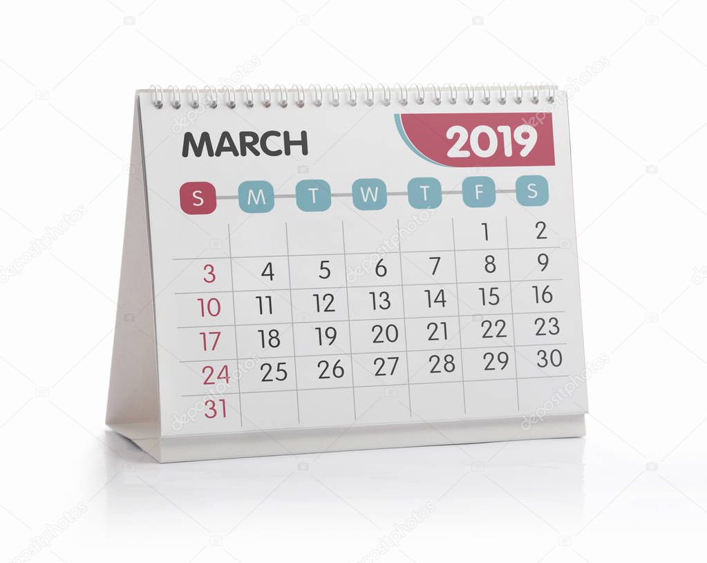 Office Calendar 2019 March