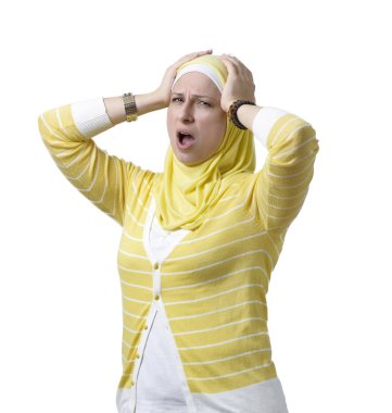 Stresli Müslüman Kadın Beyazlara Ait