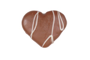 kalp şeklinde çerez çikolata kumlama ile