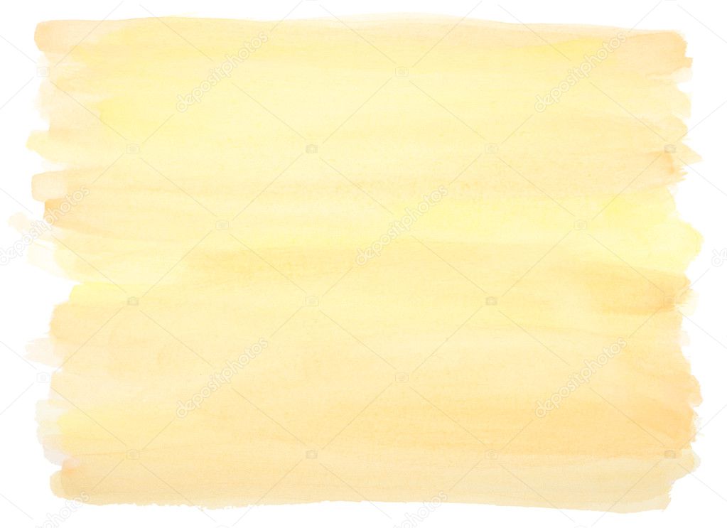 yellow watercolor background with frayed edges
