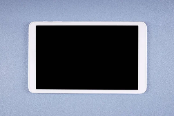 Resepsiyon boş ekranda beyaz tablet bilgisayarınızla — Stok fotoğraf