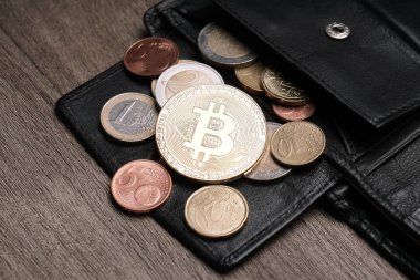 bitcoin euro ve cent sikke ile cüzdan