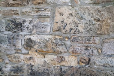 Yıpranmış eski doğal taş duvar arkaplan dokusu