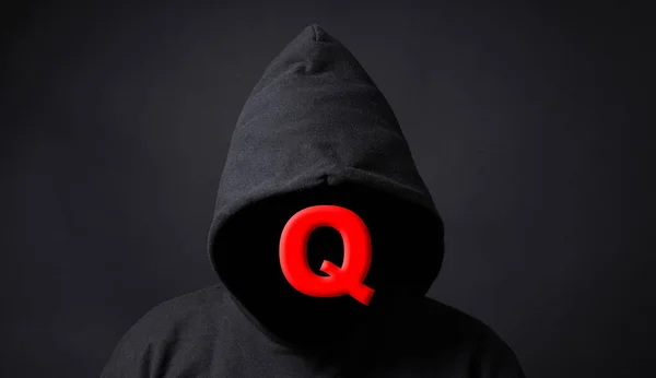 Q 또는 Qanon 음모론 — 스톡 사진