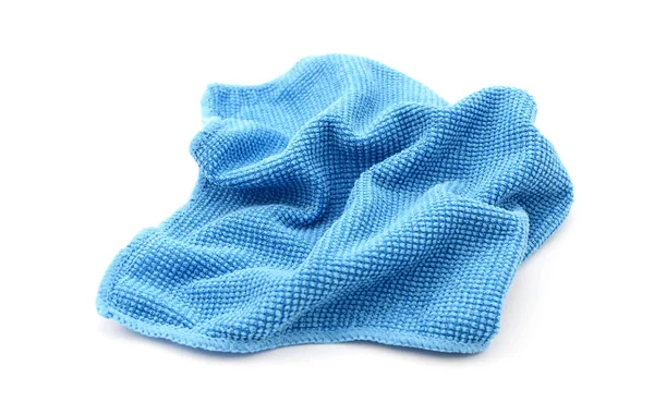 Blue microfibre screen cleaning cloth — Stock Photo, Image