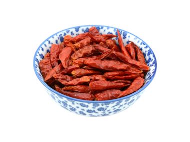 Chillis bir Çin kase kuşlar göz 