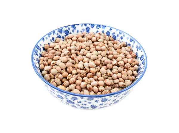 Pigeon peas in a china bowl — Stock Photo, Image
