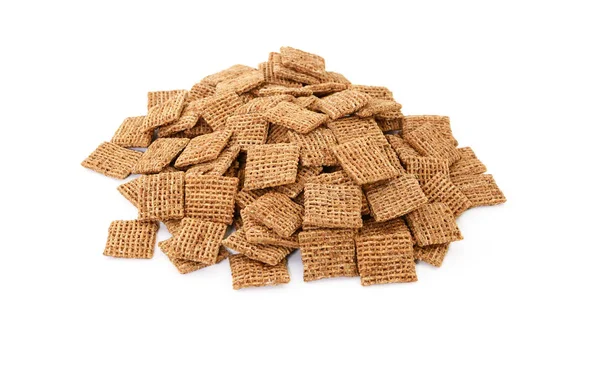 Sladového drcené pšenice sušenky snídaňové cereálie — Stock fotografie