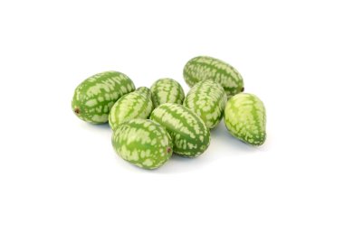 Group of cucamelons or Mexican sour gherkins clipart